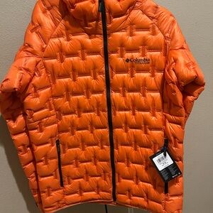 Columbia Men’s Orange Titanium Quilted Puffer Jacket